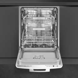 SMEG STFABWH3 RETRO EINBAU-GESCHIRRSPÜLER WEISS 60 CM STYL DER 50° JAHRE