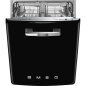 SMEG STFABBL3 LAVE-VAISSELLE 60 CM NOIR ESTHÉTIQUE ANNÉES '50