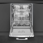SMEG STFABBL3 LAVE-VAISSELLE 60 CM NOIR ESTHÉTIQUE ANNÉES '50