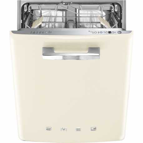 SMEG STFABCR3 LAVE-VAISSELLE 60 CM CRÈME ESTHÉTIQUE ANNÉES '50