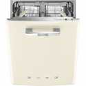 SMEG STFABCR3 RETRO EINBAU-GESCHIRRSPÜLER CREME 60 CM STYL DER 50° JAHRE