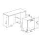 SMEG STFABCR3 BUILT-IN DISHWASHER CREAM 60 CM 50's STYLE