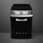 SMEG LVFABBL3 RETRO STANDGESCHIRRSPÜLER SCHWARZ 60 CM STYL DER 50° JAHRE SMEG LVFABBL3 RETRO STANDGESCHIRRSPÜLER SCHWARZ 60 CM STYL DER 50° JAHRE