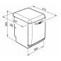 SMEG LVFABBL3 FREE-STANDING DISHWASHER BLACK 60 CM 50's STYLE