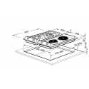SMEG GAS HOB SRV532GH3 CONTEMPORARY AESTHETIC STAINLESS STEEL 30 CM