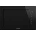 SMEG FMI625CN COMBINED MICROWAVE DOLCE STIL NOVO BLACK H 39 CM