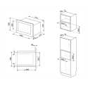 SMEG FMI625CN FORNO COMBINATO MICROONDE H 39 CM
