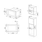 SMEG FMI625CN MICRO-ONDES COMBINE DOLCE STIL NOVO H 39 CM