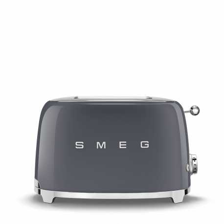 SMEG 50er JAHRE RETRO STIL 2 SCHEIBEN TOASTER TSF01GREU SLATE GREY