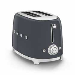 SMEG 50er JAHRE RETRO STIL 2 SCHEIBEN TOASTER TSF01GREU SLATE GREY