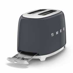 SMEG 50er JAHRE RETRO STIL 2 SCHEIBEN TOASTER TSF01GREU SLATE GREY