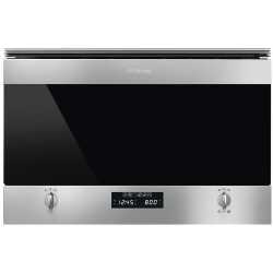 SMEG BUILT-IN MICROWAVE OVEN WITH ELECTRIC GRILL MP322X1