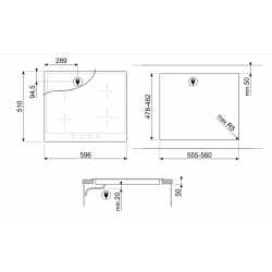SMEG SI364FXM INDUCTION HOB STAINLESS STEEL 60 CM