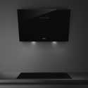 SMEG KV394N CAMPANA A PARED NEGRO 90 CM