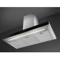 SMEG KBT9L4VN WALL MOUNTED HOOD STAINLESS STEEL AND GLASS 90 CM