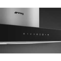 SMEG KBT9L4VN HOTTE MURALE ACIER INOXYDABLE/VERRE 90 CM