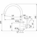 FRANKE LINA SINGLE LEVER SINK MIXER TAP SAHARA