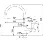 FRANKE LINA SINGLE LEVER SINK MIXER TAP OATMEAL