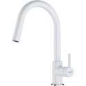 FRANKE LINA DOCCIA ROBINET MITIGEUR MONOCOMMANDE AVEC DOUCHETTE EXTRACTIBLE BLANC