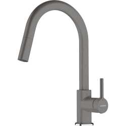 FRANKE LINA DOCCIA EINHEBELMISCHER MIT AUSZUGBRAUSE STONE GREY
