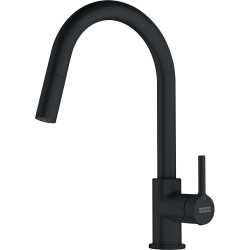 FRANKE LINA DOCCIA ROBINET MITIGEUR MONOCOMMANDE AVEC DOUCHETTE EXTRACTIBLE NOIR MAT