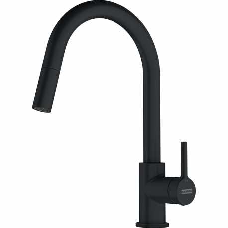 FRANKE LINA DOCCIA MISCELATORE MONOCOMANDO CON DOCCETTA ESTRAIBILE BLACK MATT