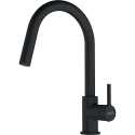 FRANKE LINA DOCCIA ROBINET MITIGEUR MONOCOMMANDE AVEC DOUCHETTE EXTRACTIBLE NOIR MAT