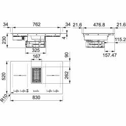 FRANKE MYTHOS FMY 839 PLAQUE À INDUCTION AVEC HOTTE INTÉGRÉE