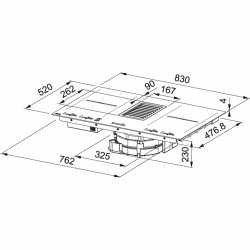 FRANKE MYTHOS FMY 839 PLAQUE À INDUCTION AVEC HOTTE INTÉGRÉE