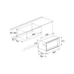 FRANKE FMXO 86 S XS FOUR ÉLECTRIQUE ACIER INOXYDABLE SATINÉ 90 CM