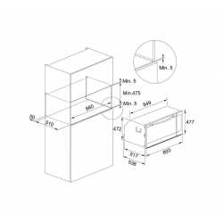 FORNO ELETTRICO MULTIFUNZIONE FRANKE  FMXO 86 S XS ACCIAIO INOX SATINATO 90 CM