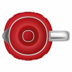 HERVIDOR ELÉCTRICO SMEG ROJO KLF05RDEU ESTILO AÑOS 50