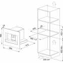 FRANKE MYTHOS FMY 45 CM XS EINBAU-KAFFEEMASCHINE EDELSTAHL SATIN / SCHWARZER KRISTALL