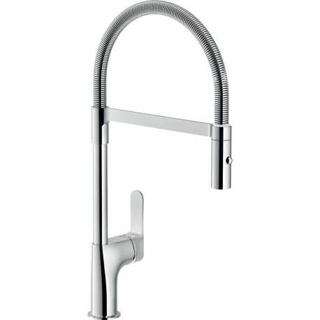 NOBILI FLAT SINGLE LEVER SINK MIXER TAP CHROME PLATED