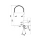 NOBILI FLAT SINGLE LEVER SINK MIXER TAP CHROME PLATED