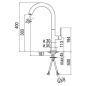 NOBILI POP SINGLE LEVER SINK MIXER TAP