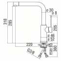 NOBILI WEB SINGLE LEVER SINK MIXER TAP CHROME