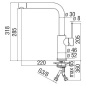 NOBILI WEB SINGLE LEVER SINK MIXER TAP CHROME