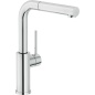NOBILI WEB SINGLE LEVER SINK MIXER TAP WITH PULL OUT SPRAY CHROME