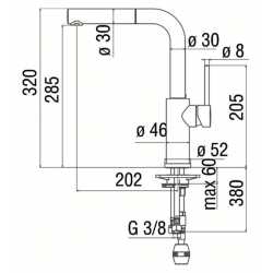 NOBILI WEB SINGLE LEVER SINK MIXER TAP WITH PULL OUT SPRAY CHROME