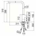 NOBILI FLAG SINGLE LEVER SINK MIXER TAP WITH PULL OUT SPRAY CHROME