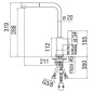 NOBILI FLAG SINGLE LEVER SINK MIXER TAP WITH PULL OUT SPRAY CHROME
