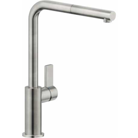 NOBILI FLAG SINGLE LEVER SINK MIXER TAP WITH PULL OUT STAINLESS STEEL                               SPRAY