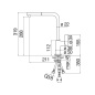 NOBILI FLAG SINGLE LEVER SINK MIXER TAP WITH PULL OUT STAINLESS STEEL                               SPRAY