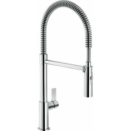 NOBILI FLAG SINGLE LEVER SINK MIXER TAP WITH PULL OUT SPRAY CHROME
