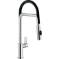 NOBILI FLAG SINGLE LEVER SINK MIXER TAP WITH PULL OUT SPRAY CHROME/BLACK