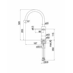 NOBILI VELIS SINGLE LEVER SINK MIXER TAP