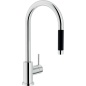 NOBILI LIVE SINGLE LEVER SINK MIXER TAP WITH PULL OUT SPRAY CHROME