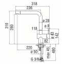 NOBILI LIVE SINGLE LEVER SINK MIXER TAP