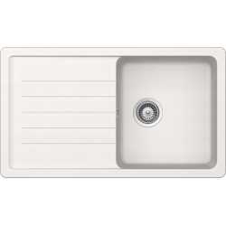SCHOCK KITCHEN SINK TOLEDO D100 1 BOWL CRISTALITE PURE WHITE
